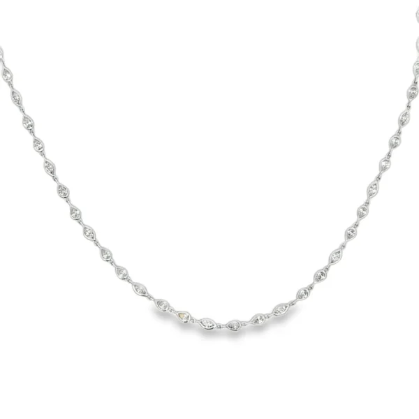 Marquise Link Diamond Necklace