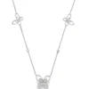 Butterfly Diamond Station Necklace