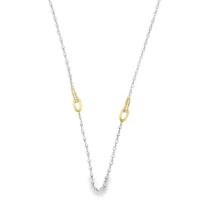 Diamond Two Tone Necklace