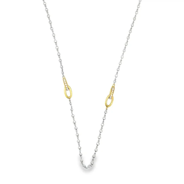 Diamond Two Tone Necklace