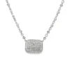Pave Diamond Cushion Necklace