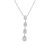 Geometric Diamond Drop Necklace