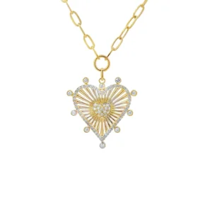 Heart Pendant Chain Necklace