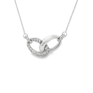 Interlocking Loop Pendant Necklace