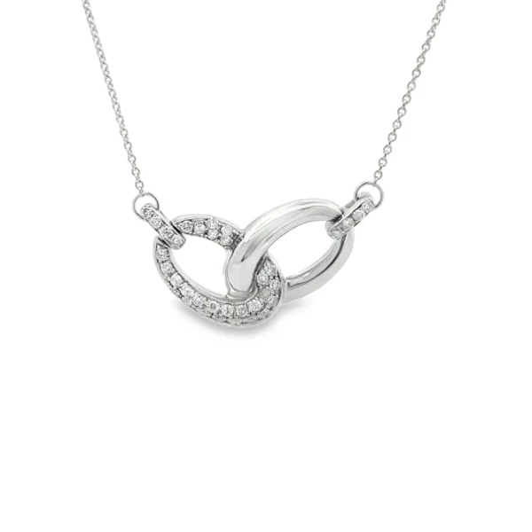 Interlocking Loop Pendant Necklace