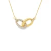 Interlocking Link Pendant Necklace