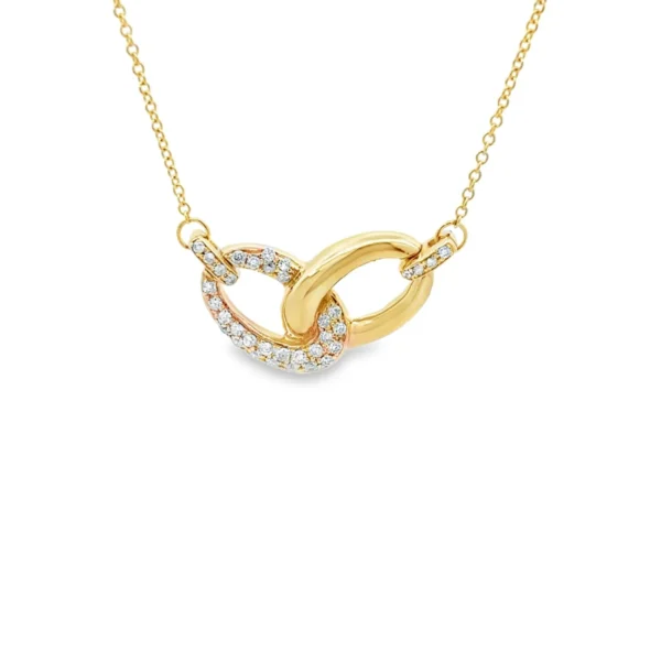 Interlocking Link Pendant Necklace