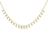 Pear Diamond Fringe Necklace