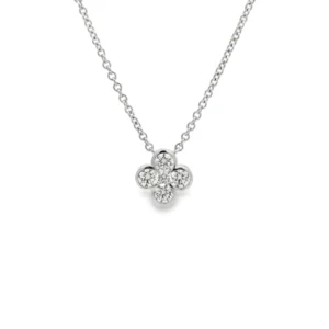 Clover Diamond Pendant Necklace