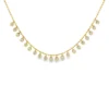Pear Diamond Fringe Necklace