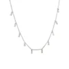 Baguette Diamond Dangle Necklace