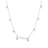 Bezel Diamond Station Necklace