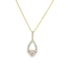 Teardrop Diamond Pendant Necklace