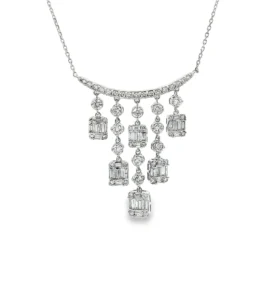 Diamond Fringe Drop Necklace