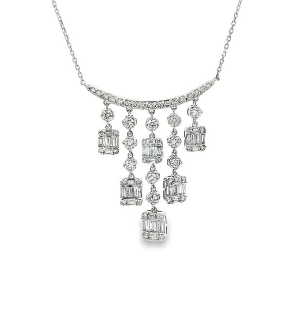 Diamond Fringe Drop Necklace