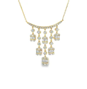 Diamond Chandelier Fringe Necklace