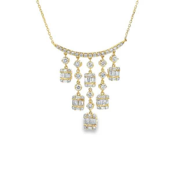 Diamond Chandelier Fringe Necklace