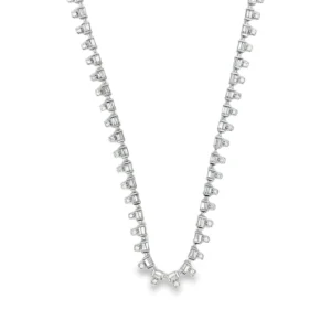 Baguette Diamond Fringe Necklace