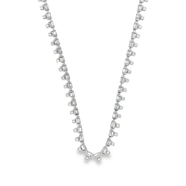 Baguette Diamond Fringe Necklace