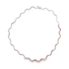 Wavy Gemstone Diamond Necklace