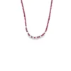 Ruby Diamond Tennis Necklace