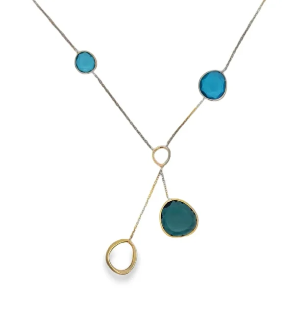 Blue Topaz Y Necklace