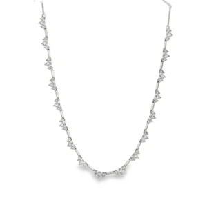 Geometric Diamond Station Necklace