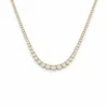 Graduated Diamond Tennis Necklace
