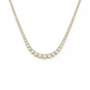 Graduated Diamond Tennis Necklace