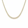 Graduated Diamond Tennis Necklace