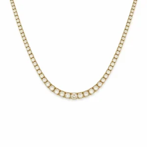 Graduated Diamond Tennis Necklace