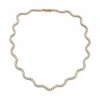 Round Diamond Tennis Necklace