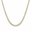 Round Diamond Tennis Necklace