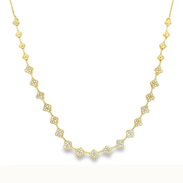 Clover Diamond Fashion Necklace
