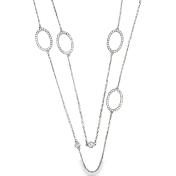 Oval Link Station Necklace