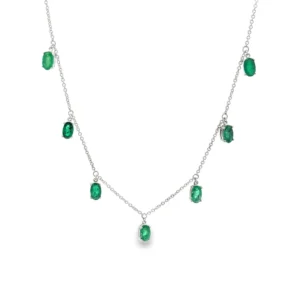 Emerald Station Charm Necklace