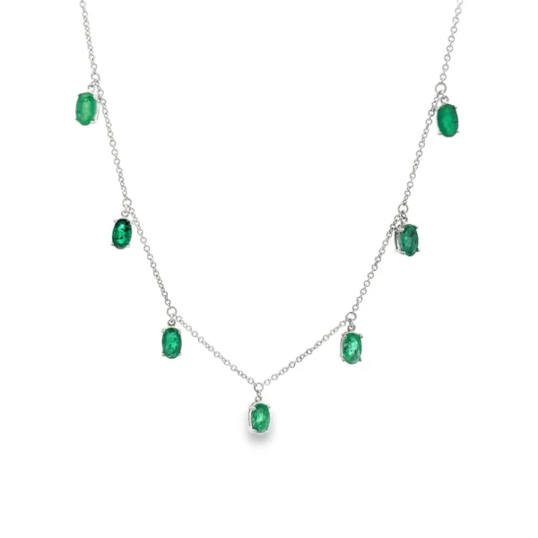 Emerald Station Charm Necklace