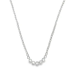 Graduated Diamond Tennis Necklace