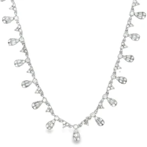 Diamond Fringe Drop Necklace