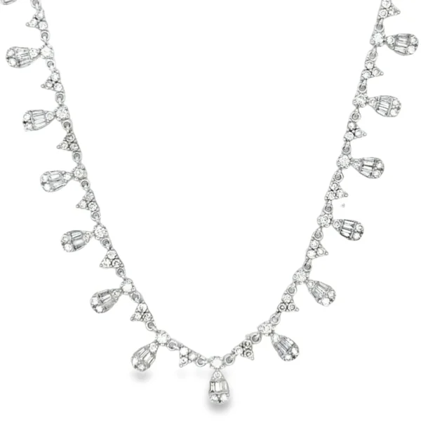 Diamond Fringe Drop Necklace