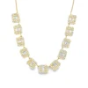 Baguette Diamond Statement Necklace