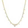 Diamond Tennis Fringe Necklace