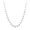 Floral Diamond Station Necklace