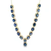 Oval Blue Gemstone Necklace