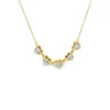 Heart Diamond Station Necklace