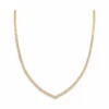 Chevron Diamond Fashion Necklace