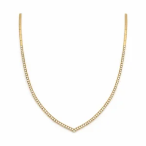 Chevron Diamond Fashion Necklace
