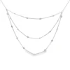 Layered Diamond Station Necklace