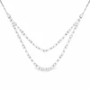 Layered Diamond Drop Necklace