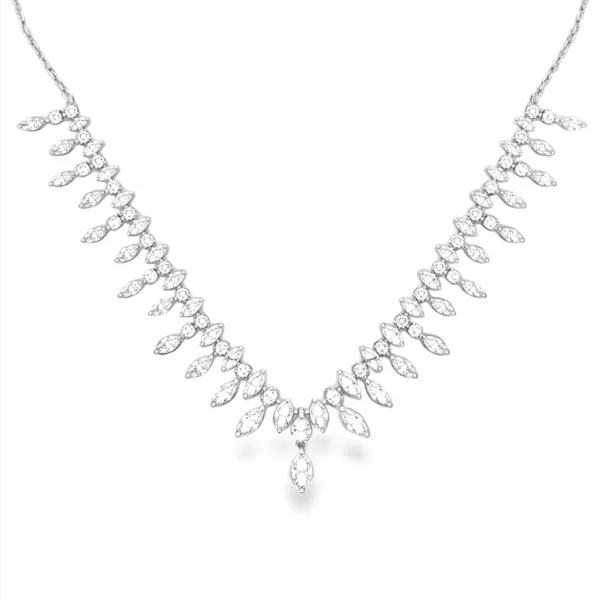 Marquise Diamond Fringe Necklace